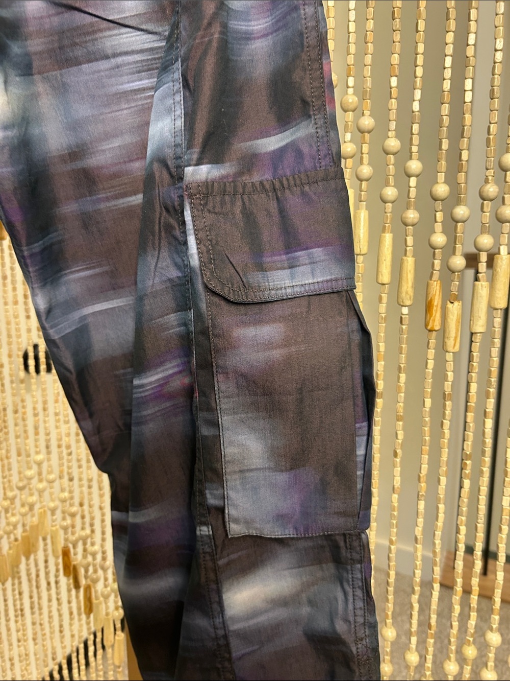 FP Movement Mesmorize Me Black and Purple Brush-Effect Cargo pants - Picture 12 of 16